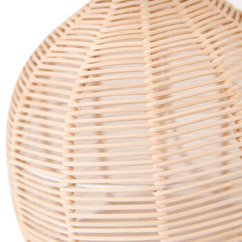 Natural Wicker Table Lamp With Shade, 6 of 11