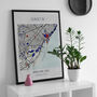 'Where We Met' Personalised Location Map Print, thumbnail 5 of 12