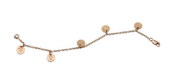 9ct Solid Gold Confetti Bracelet, 7 of 12