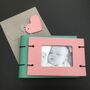 New Baby Leather Photo Album And Frame Gift Set, thumbnail 1 of 9
