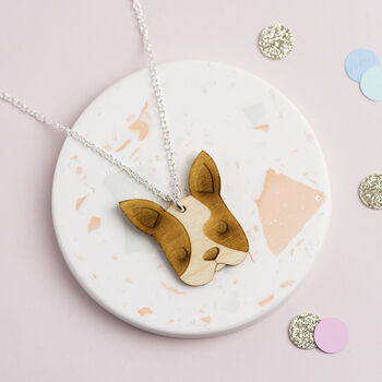 Wooden French Bulldog Necklace, 7 of 11