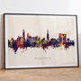 Wakefield Skyline Cityscape Art Print, thumbnail 6 of 12