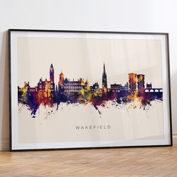 Wakefield Skyline Cityscape Art Print, 6 of 12