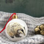 Badger Bone China Christmas Bauble, thumbnail 1 of 10