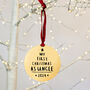 Uncle Christmas Tree Decoration 'First Christmas As Uncle', thumbnail 4 of 7