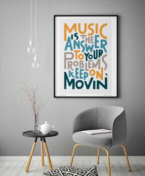 Music Is The Answer Print, 4 of 11