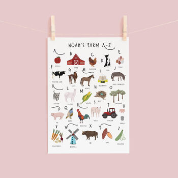 The A To Z Of The Farm Print, 2 of 6