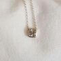 Cushion Cut Diamond Solitaire Necklace, thumbnail 7 of 7