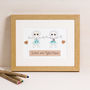 Personalised Siblings Embroidered Artwork, thumbnail 1 of 7