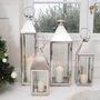Tall Silver Candle Lantern, thumbnail 6 of 12
