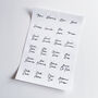 Small Round White Script Waterproof Personalised Labels, thumbnail 5 of 10