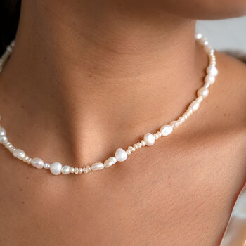 Irregular Pearl Necklace, 4 of 9