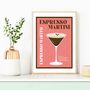 Espresso Martini Cocktail Poster, thumbnail 2 of 9