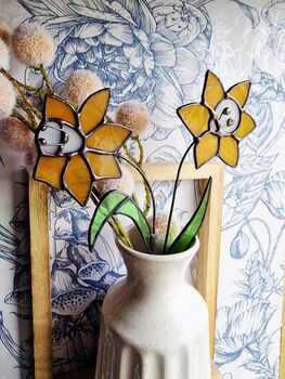 Golden Daffodils Glass Flowers, 3 of 4