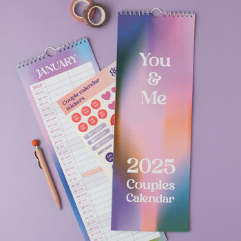 2025 Couples Wall Calendar, 6 of 9