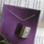 Dragon Book Locket Pendant Necklace Gold And Silver, thumbnail 3 of 6