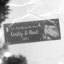 Personalised Christmas Hanging Slate Plaque Gift, thumbnail 3 of 3