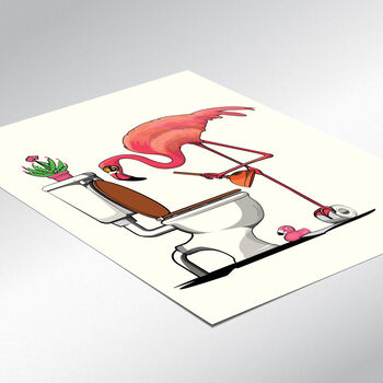 Flamingo With Toilet Plunger, 3 of 8