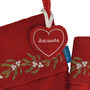 Personalised Embroidered Christmas Stocking Name Tags, thumbnail 1 of 5