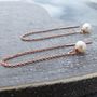 14 Ct Rose Gold Filled Metal And Pearls Jewellery Set, thumbnail 7 of 12