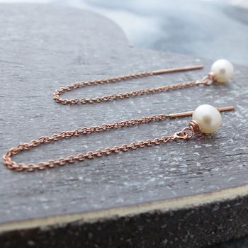 14 Ct Rose Gold Filled Metal And Pearls Jewellery Set, 7 of 12