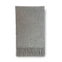 Luxury 100% Lambswool Woven Scarf, Light / Silver Grey, thumbnail 1 of 2