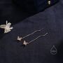 Sterling Silver Butterfly Ear Threaders, thumbnail 6 of 10