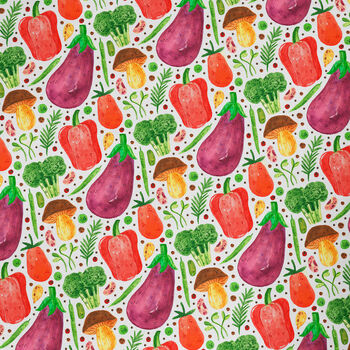 Aubergine Wrapping Paper, Egg Plant Gift Wrap, 2 of 2