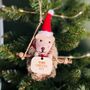 Personalised Swinging Hedgehog Christmas Decoration, thumbnail 1 of 3