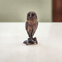 Miniature Bronze Barn Owl Sculpture 8th Anniversary, thumbnail 1 of 12