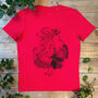 Christmas Turkey And Bear Men's T Shirt, thumbnail 1 of 3