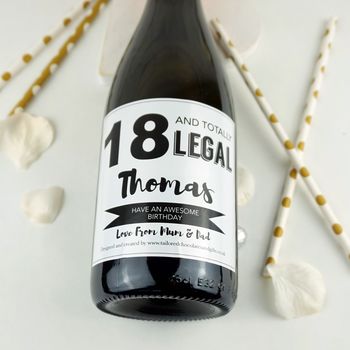 Personalised 18th Birthday Champagne/Prosecco Label, 3 of 8
