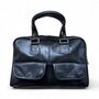 Bowler Handmade Leather Shoulder Bag –Black Full Grain Leather, thumbnail 1 of 4