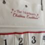 Custom Embroidered Family Christmas Advent Calendar Countdown, thumbnail 1 of 3