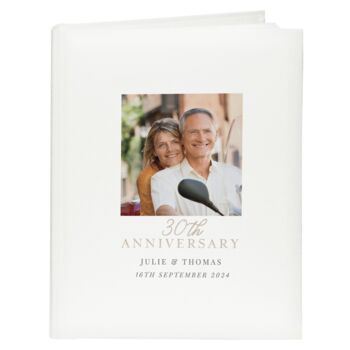 Personalised Photo 30th Anniversary Photo Album, 4 of 5