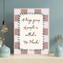 A4 Modern, Art Print, A Large Group Of People Is Called A No Thanks, Pink Checkerboard, thumbnail 1 of 5