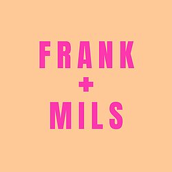 frank and mils pink and orange logo