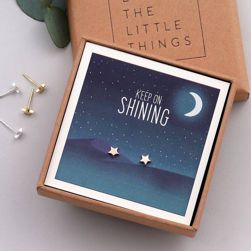 Gift Boxed 'Keep On Shining' Earrings, 1 of 5