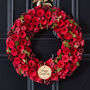 Personalised Deluxe Winter Roses Christmas Wreath, thumbnail 1 of 7