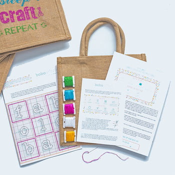 Stitch Your Own Jute Bag Kit, 2 of 6