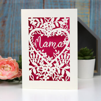 Papercut Mum, Mama Or Mummy Card, 3 of 10