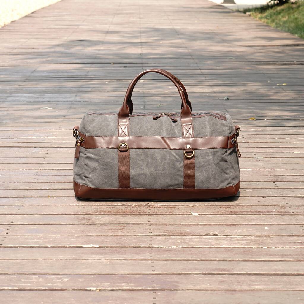 Large Canvas Holdall Duffel, 1 of 10