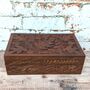 Gift For Mum; Oak Leaf Wooden Christmas Eve Box, thumbnail 9 of 10