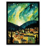 Yukon Northern Lights Landscape Wall Art Print, thumbnail 4 of 5