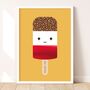 You're Fab Ice Lolly Metallic Children's Print, thumbnail 1 of 9