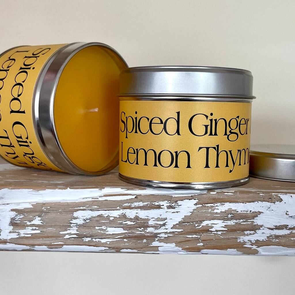 Scented Candle Tin Spiced Ginger And Lemon Thyme By Nest