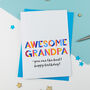 Awesome Grandpa Personalised Card, thumbnail 2 of 2