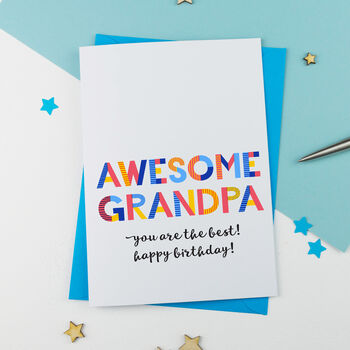 Awesome Grandpa Personalised Card, 2 of 2
