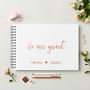 Personalised Be Our Guest Wedding Guest Book, thumbnail 10 of 10