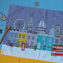 London Christmas Tea Towel, thumbnail 1 of 3